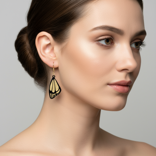Fretmade Butterfly Wing Earrings
