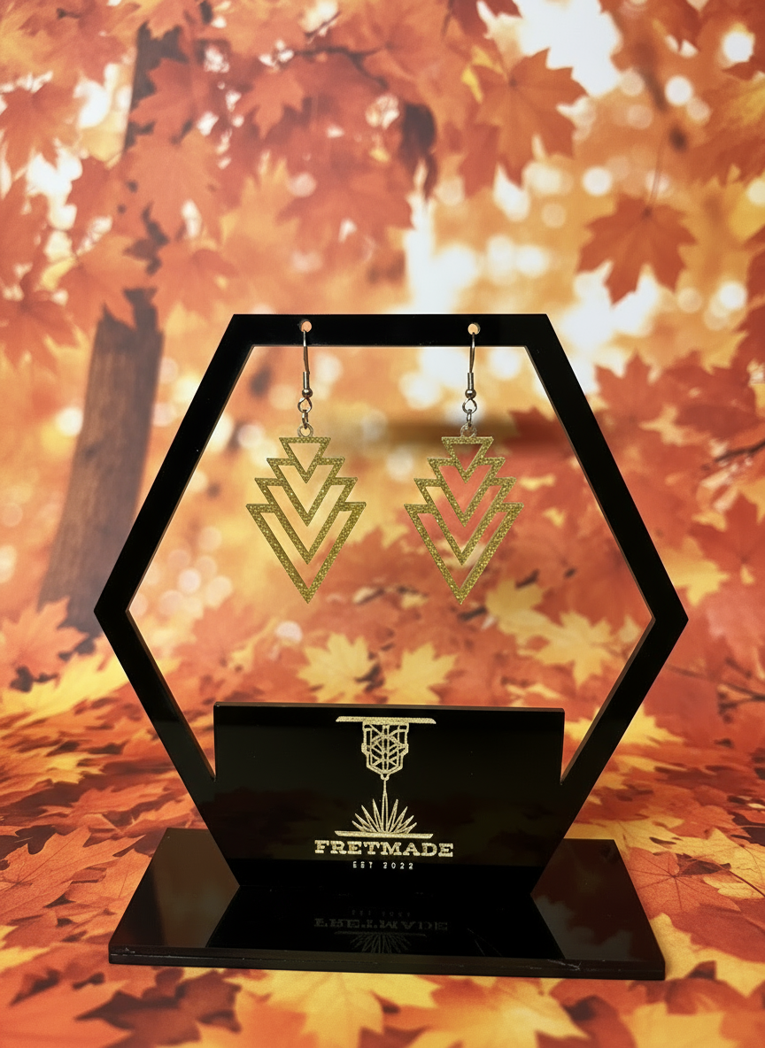 Fretmade Geometric Fashion Earrings