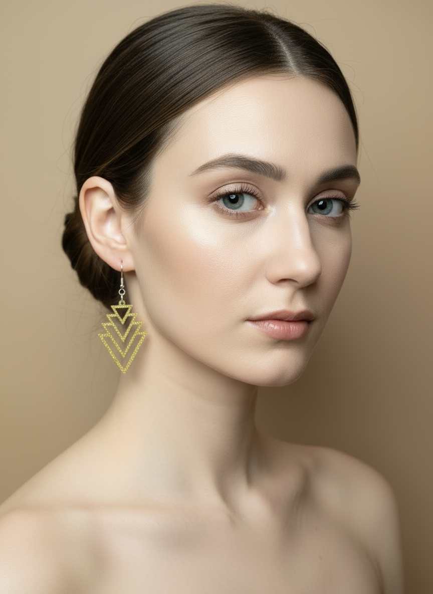 Fretmade Geometric Fashion Earrings