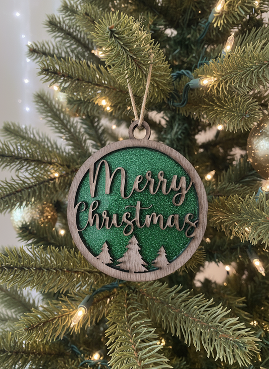 Fretmade Merry Christmas ornament