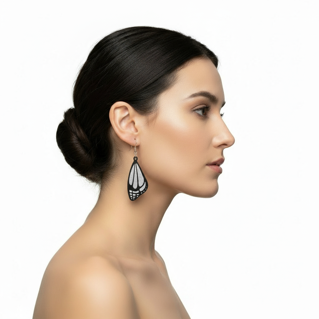 Fretmade Butterfly Wing Earrings