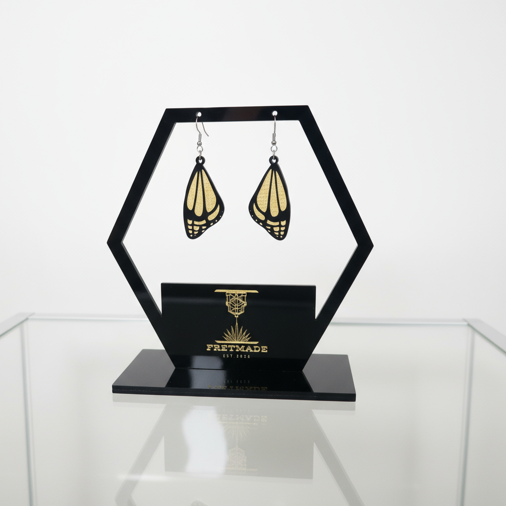 Fretmade Butterfly Wing Earrings