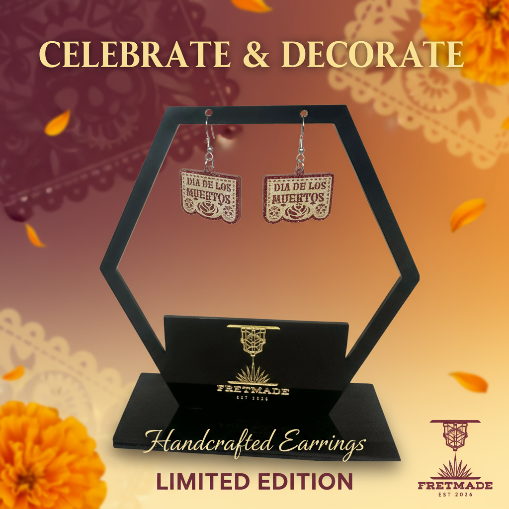Fretmade Día De Los Muertos Earrings