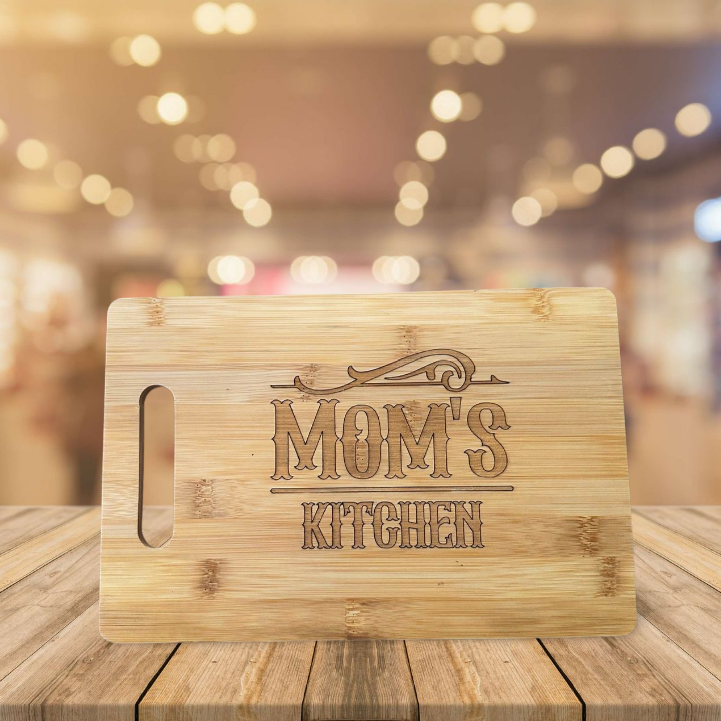 Fretmade Bamboo Cutting Board “Moms Kitchen”Design