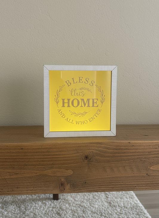 Fretmade Framed Engraved Acrylic Mirror