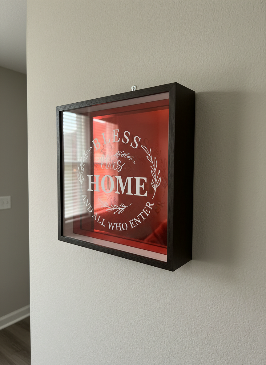 Fretmade Acrylic Mirror Shadow Box 12x12