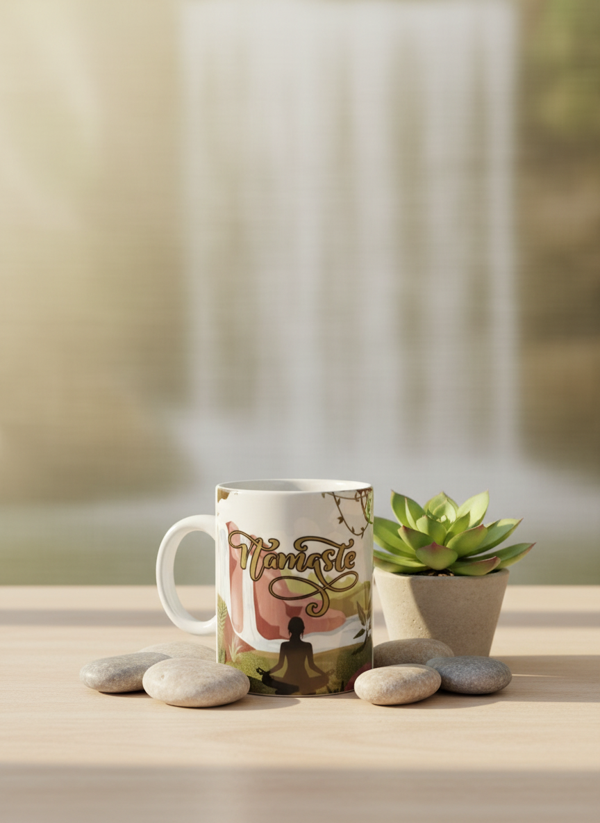 Fretmade 11oz Mug Namaste Theme