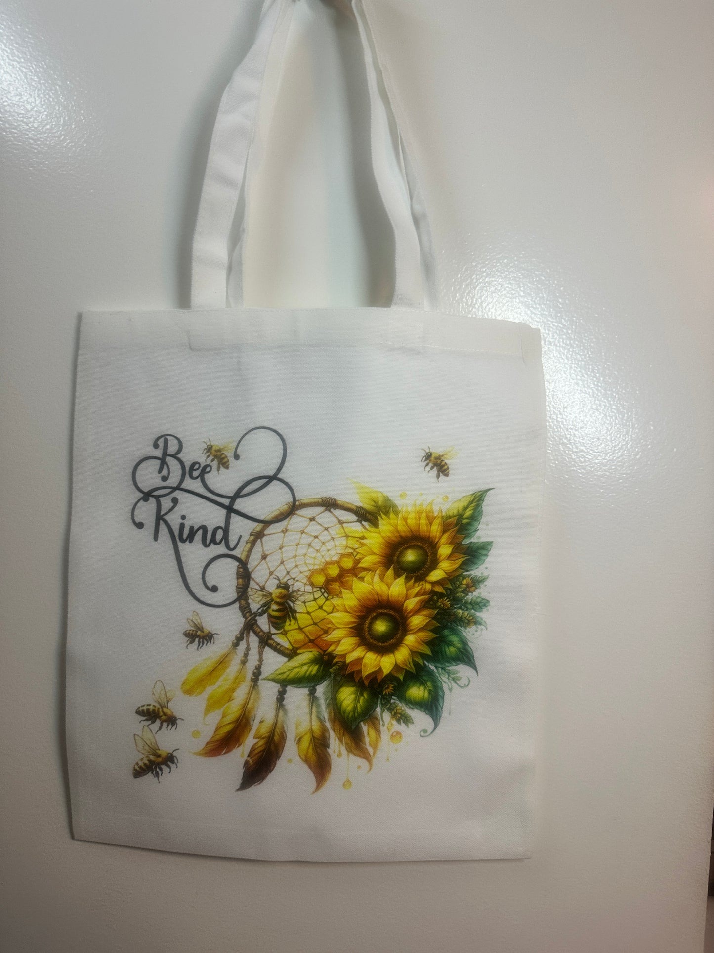 Fretmade Tote Bag Bee Kind Dream Catcher