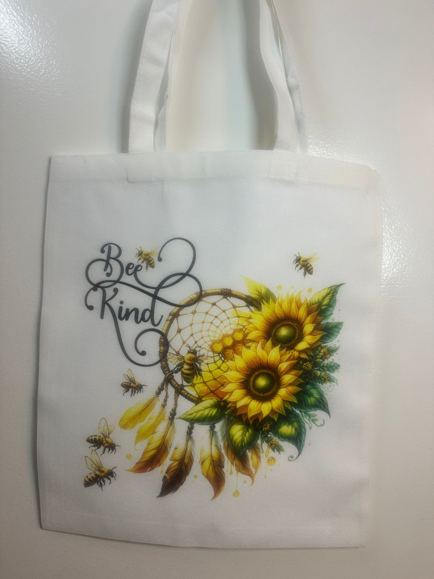 Fretmade Tote Bag Bee Kind Dream Catcher