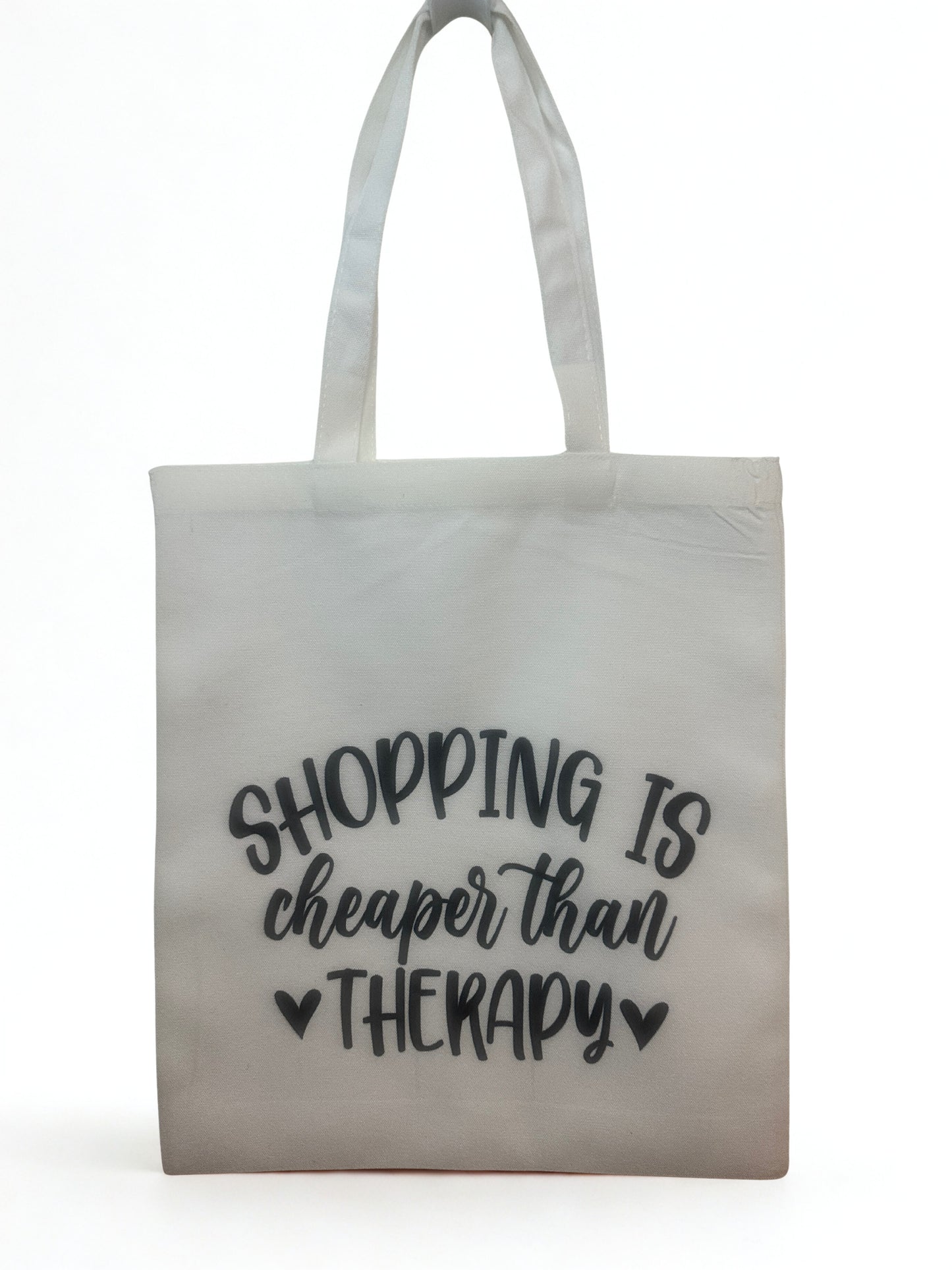 Fretmade Tote Bag “Shopping Is Cheaper Than Therapy”