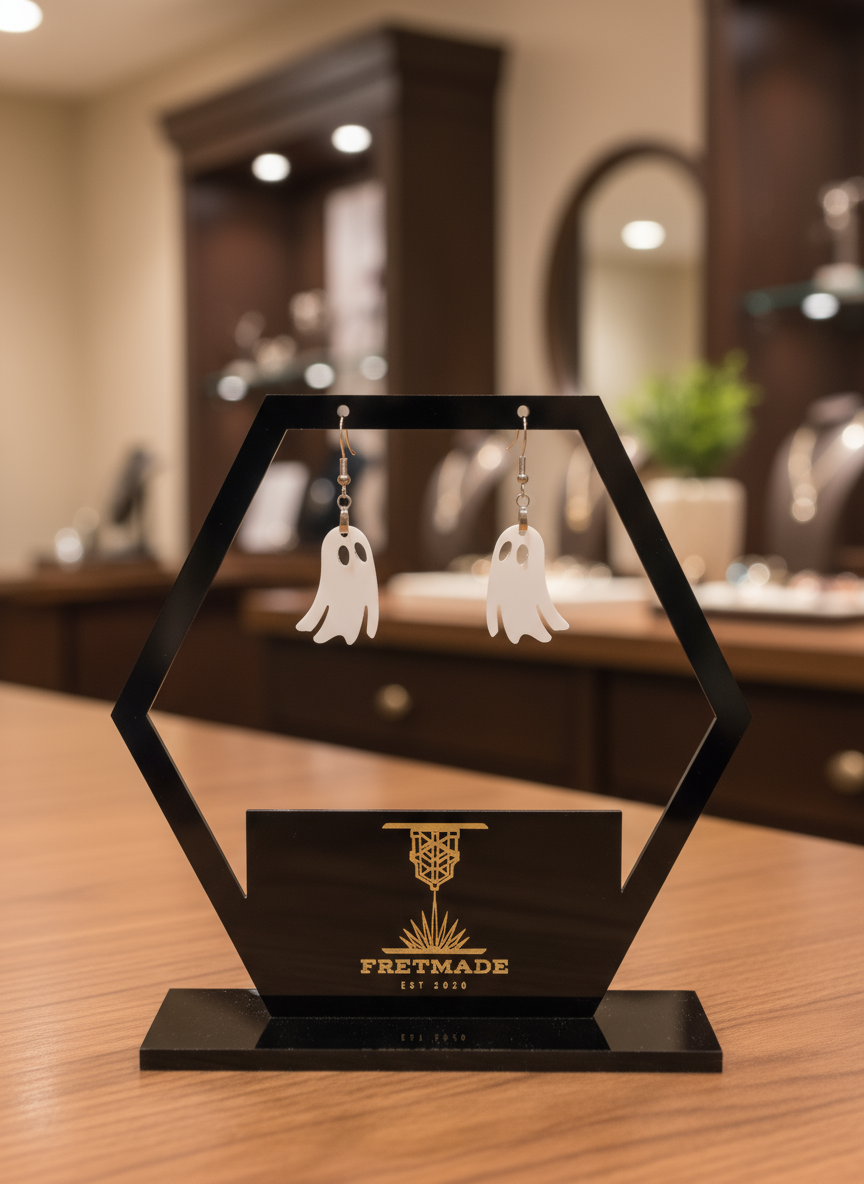 Ghost Acrylic Earrings